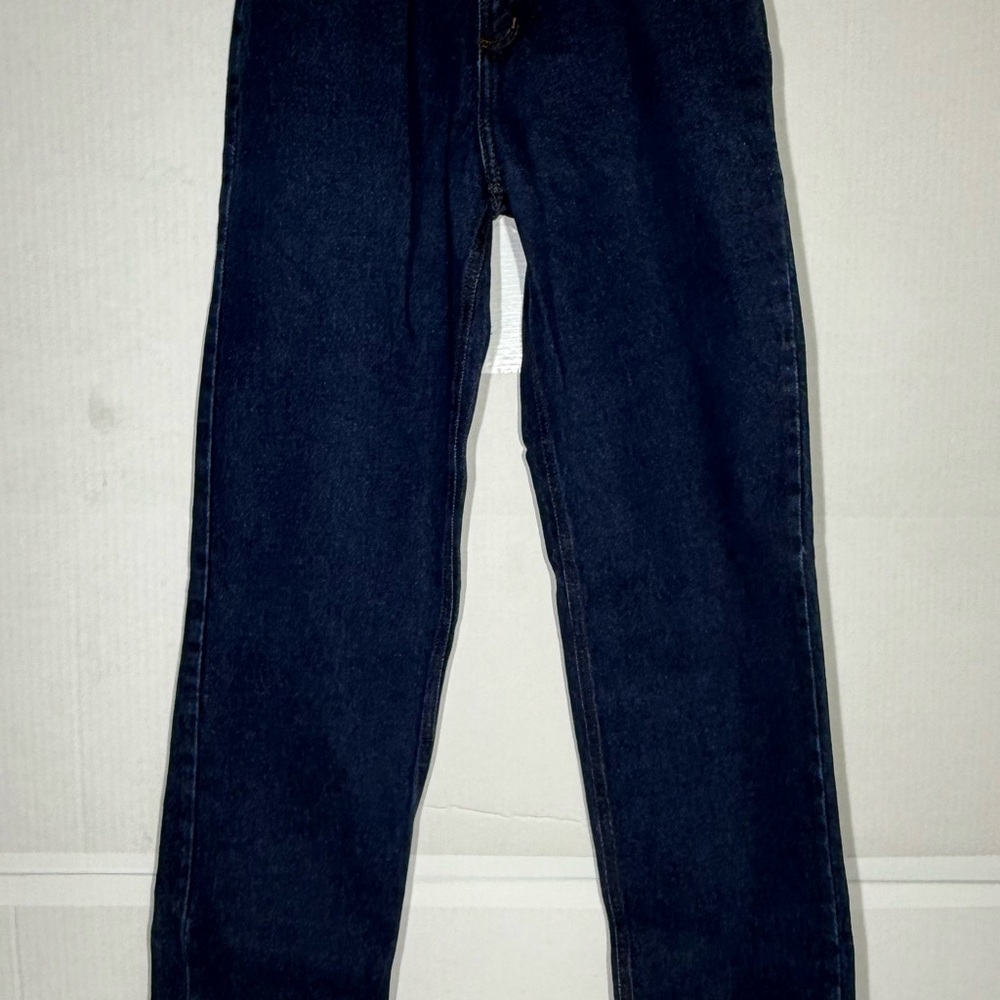 Vintage 90s Rockies High Rise Relaxed Western Women Jeans Size 7/8 L Dark Blue